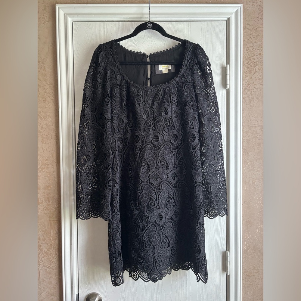 Maeve by Anthropologie Black Long Sleeve Dress
